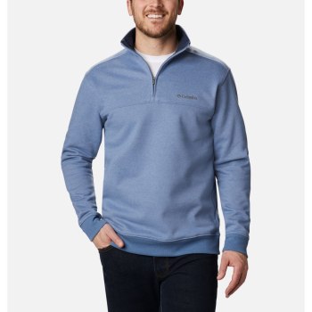 Columbia Hart Mountain II Half Zip, Sudaderas Azules Grises Para Hombre | 073416-KVS